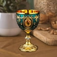 thumbnail image 6 of Fiocias Vintage Chalice Medieval Goblet 30ml Wedding Reusable Novelty Multipurpose Small blue, 6 of 9