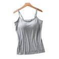 thumbnail image 1 of VALINK Femmes Coton Camisole avec Étagère Soutien-Gorge Réglable Spaghetti Sangle Débardeur Cami Réservoirs, 1 of 6