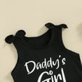 thumbnail image 4 of BemeyourBBs Toddler Kids Baby Girl Summer Clothes Daddys Girl Sleeveless Tank Tops Solid Shorts 2Pcs Little Girls Outfit 1-7Y, 4 of 7