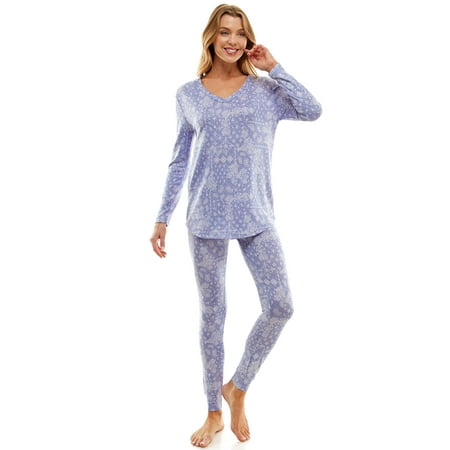 

Jaclyn Women s V-Neck Sleep Top and Jogger Set Sizes S-XL