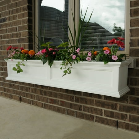 Fairfield Window Box 5FT White (Best Soil For Window Boxes)