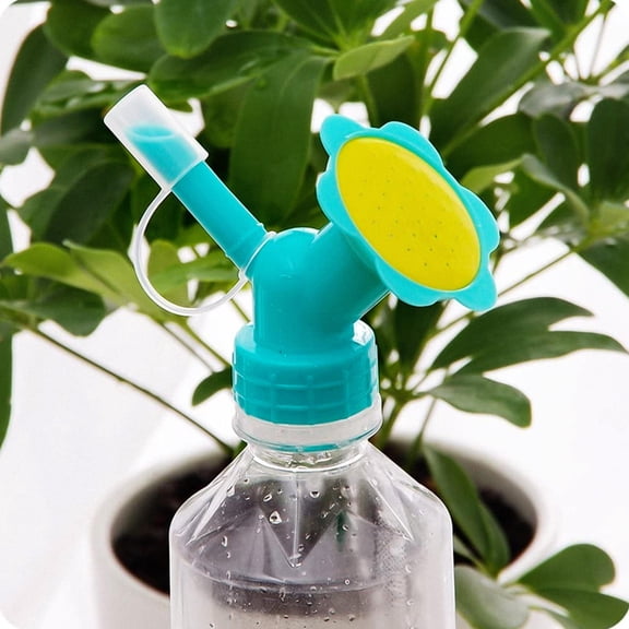 ETEREAUTY 8Pcs Sprinkler Nozzle Sky Blue Double Head Gardening Watering Nozzle for Bottle Attachment