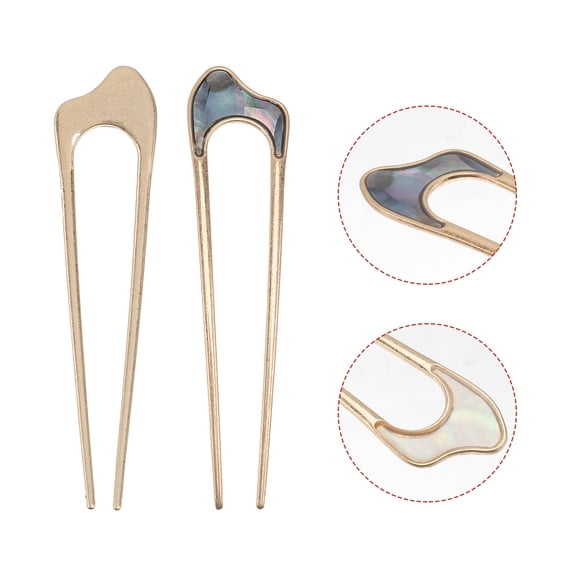 CTIRCHIU 2Pcs French Hair Pins Assorted Color Hair Tidying Stick for Women