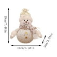 thumbnail image 4 of Glowing Christmas Snowman Doll Decoration, Table Fabric Holiday Doll, Cute Snowman for Christmas Décor, Winter Tabletop Decorations and Home Accents, 4 of 4