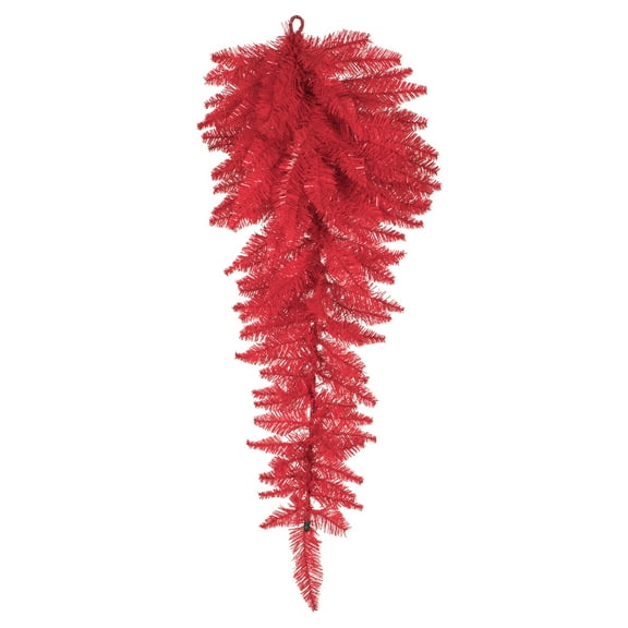 Vickerman 36" Red Fir Artificial Christmas Teardrop, Unlit