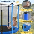 thumbnail image 5 of LuckyNote 5.5 FT Kids Trampoline with Safety Net, Indoor Outdoor Toddler Trampoline with Enclosure, U-Shaped Stable Legs, Foam Padded Poles, 5 of 10