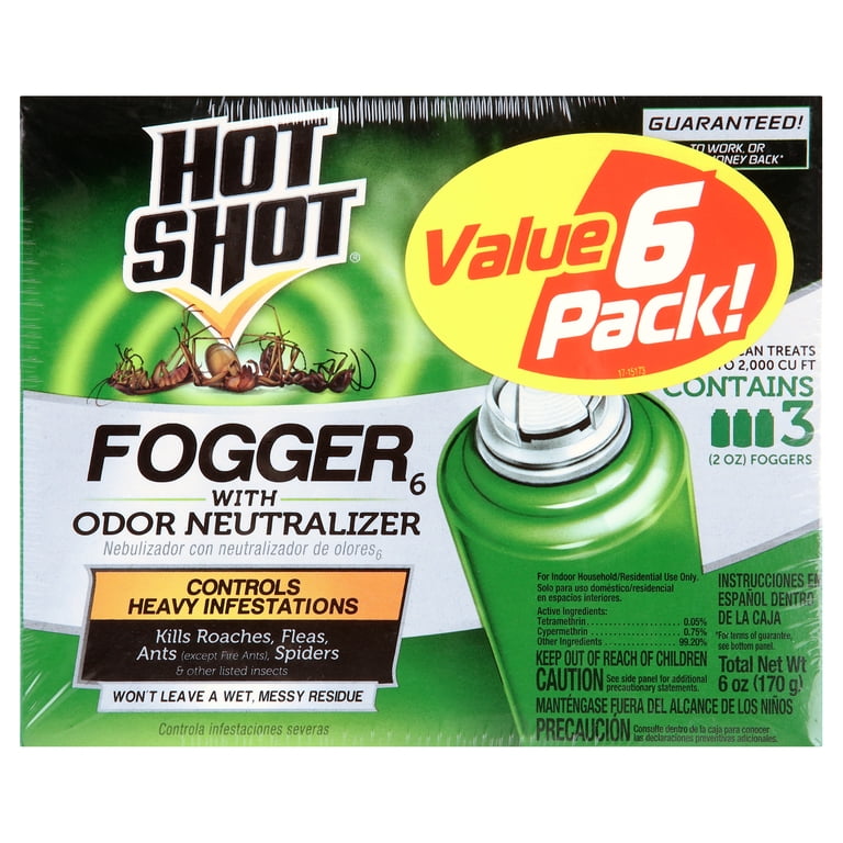 Hot Shot Fogger With Odor Neutralizer, 6-Pack photo 1