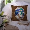 thumbnail image 3 of Carolines Treasures SS1001PW1414 Artist Snowman with Boykin Spaniel Fabric Decorative Pillow, 14Hx14W, multicolor, 3 of 4