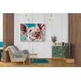 thumbnail image 3 of Epic Graffiti 'Piggy I' by Carolee Vitaletti Canvas Wall Art, 34"x26", 3 of 3