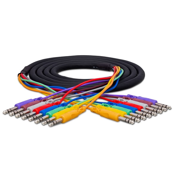 Hosa CSS803-3 Meter 8-Channel Snake, 1/4" TRS Male to 1/4" TRS Male, 9.9' Long