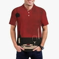 thumbnail image 1 of Fotbe Minimalist Romantic Dinner Camiseta Polo de Golf para Hombre con Estampado – Camisa Deportiva Transpirable con Cuello Abotonado-Large, 1 of 6