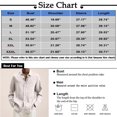 thumbnail image 3 of Qwertyu Long Sleeve Shirts for Men Cuban Camp Guayabera Cotton Linen Shirts Casual Button Down Tops White 2XL, 3 of 5