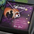 thumbnail image 2 of To My Girlfriend You Light up my Life Forever Necklace w Message Card, 2 of 20
