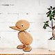 thumbnail image 4 of Estatua de Pato de Madera Yuxing Decoración para Niños 9 cm, 4 of 5