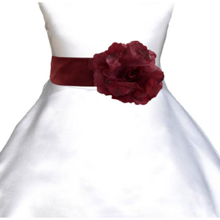 Satin sash hotsell with bow