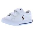 thumbnail image 5 of Polo Ralph Lauren Easten II EZ Leather Infant/Toddler Shoes Size 13, Color: White/Multicolored, 5 of 5
