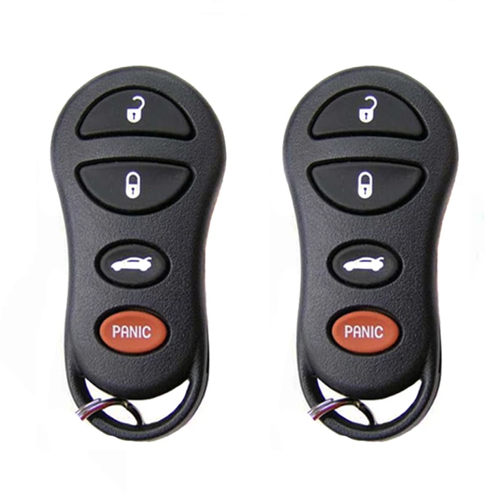 2 New Replacement Entry Remote Car Key Fob for Jeep Dodge Chrysler for 04602260 - Walmart.com