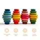 thumbnail image 5 of Oessuf 16 piezas de rocas apilables de madera extragrandes: juguetes Montessori seguros para niños de 1 a 3 años Bloques de madera Waldorf para niños pequeños 1 a 3 piedras apilables suaves para niños, 5 of 5