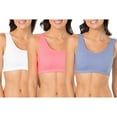 thumbnail image 2 of Fruit of the Loom Women's Tank Style Cotton Sports Bra, 3-Pack, Style-9012, 2 of 8