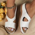 thumbnail image 5 of MLCDZ Orthopedic Sandals for Women, Women Dressy Summer Comfortable Sandals with Arch Support Wedge Sandals Flip Flops Sandals White 37, 5 of 9
