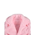 thumbnail image 4 of Albornoz Para NiñOs Y NiñAs, Color SóLido, Manga Larga, Cuello De Solapa, Ropa De Dormir XBTCLXEBCO Rosa；4-5 Años, 4 of 6