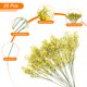 thumbnail image 3 of Uxcell 25Pcs Flores Artificiales Falsas a Granel, Ramo de Flores de PU con Tallos, Amarillo, 3 of 6