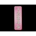 thumbnail image 3 of Curb-N-Sign Reflective 911 Address Sign for Mailbox, Single/Double Sided, Solid Aluminum, Custom and Pre-Drilled signs Horizontal/Vertical, 5 Year Warranty (Single Sided (Horizontal, Pink), 3 of 9