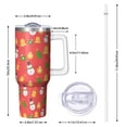 thumbnail image 2 of Christmas 40oz Tumbler– Stainless Steel Insulated Tumbler with Handle and Straw, Large Capacity Travel Cup for Hot & Cold Drinks, 2 of 7