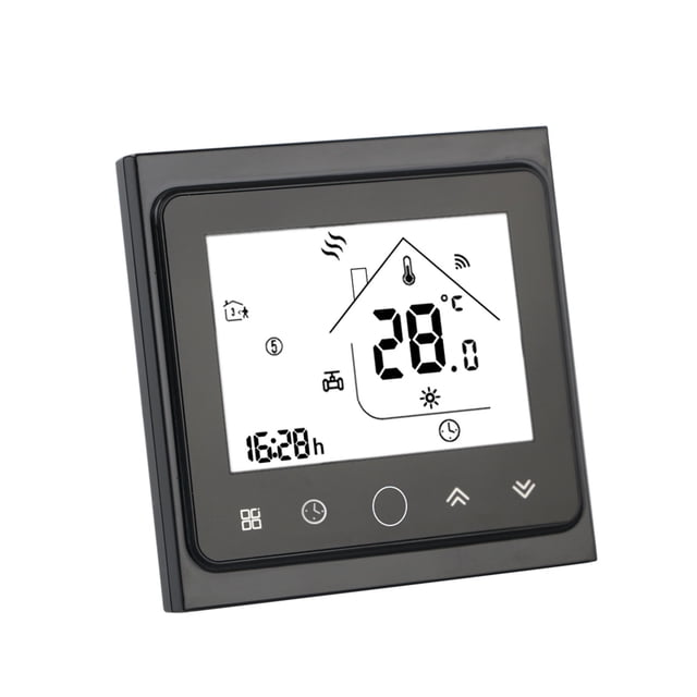 Wifi Digital Smart Thermostat,Programmable Temperature-Regulator Hand-Control Electric Thermal Actuator Valve Head ,Install Easy