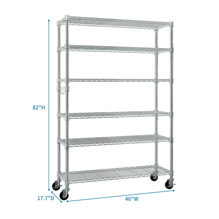 Stainless steel storage 2025 racks on wheels