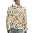 thumbnail image 7 of Picia Cartoon Poodle Dog Pattern Casual Women's Hoodie, Hooded Sweatshirt with Kangaroo Pocket, Comfortable Pullover with Eye-catching Drawstrings-XX-Large, 7 of 7