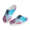 thumbnail image 2 of Lsque Tropical Flamingo Summer Pattern Womens Comfort Cotton on Scuff With Memory Foam and Anti-skid Sole Slipper-37/38, 2 of 7