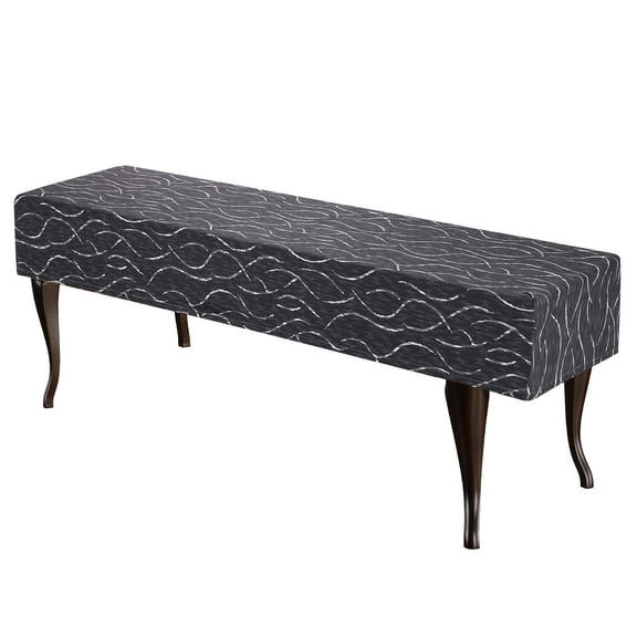 Uxcell Bench Cushion Cover Dining Bench Cover, Dark Gray