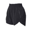 thumbnail image 5 of Stichou Women's Shorts High Waist Athletic Quick Dry Sporty Workout Running Shorts for Women with Zipper Pocket Black XL, 5 of 5