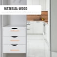 thumbnail image 5 of ORDDIART 8pcs Cabinet Knobs Wood Color Furniture Hardware for Homeowners, 5 of 5