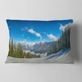 thumbnail image 2 of Designart 12" x 20" Blue Polyester Throw Pillow, 2 of 5