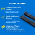 thumbnail image 3 of Aqua Lily Pad 110 Inch Floating Storage Cinch Straps with Pad Protectors, Set of 2, 3 of 12