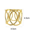 thumbnail image 5 of Ludlz 6Pcs Serviette Buckles Multi-purpose Sturdy Minimalist Design Table Decoration Napkin Rings for Wedding, 5 of 7