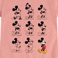 thumbnail image 3 of Mickey & Friends - Mickey Mouse Evolution - Toddler And Youth Girls Short Sleeve Graphic T-Shirt, 3 of 5