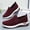 Wine, variant on Fnooota Womens Slip on Sneakers, Non Slip Athletic Breathable Mesh Walking Shoes Purple Size 10