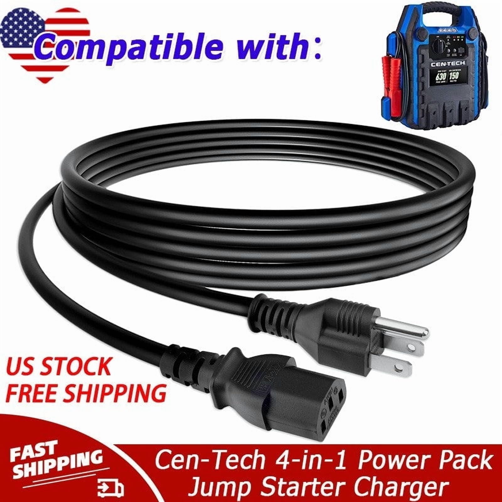 Clore Automotive JNC241 Charger Cord for JNC950 JNC1224 Jump