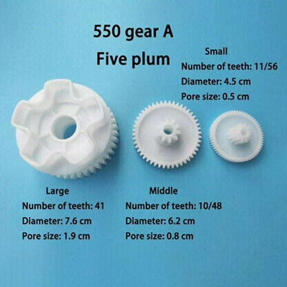 Plastic Gear for Gearbox 550 and 390 Children'S Electric Car Kid Ride On Toy Car
