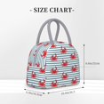 thumbnail image 2 of Fotbe Cute Red Crabs With Nautical Bolsa de Almuerzo con Estampado, Lonchera Aislada, Contenedor de Comida Reutilizable Tipo Cooler a Prueba de Fugas, 2 of 6