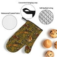 thumbnail image 3 of Balery Autumn Leaves Owl Squirrel Pattern Oven Mitts and Pot Holders 4 pcs Set, Kitchen Oven Glove High Heat Resistant 500℉ Oven Mitts with Non-Slip Silicone Surface, 3 of 6