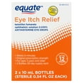Equate Antihistamine Eye Drops Eye Itch Relief, 0.34 fl oz, 2 Ct