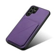 thumbnail image 6 of Case Compatible with Samsung S24 Ultra, Hidden Wallet Credit Card Holder Slot Cover Design Back Pocket Classic Slim Premium Leather Hybrid Protective Bumper for Samsung Galaxy S24 Ultra, Purple, 6 of 10
