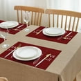 thumbnail image 4 of Funny Placemats Set of 4,Black Holiday Place Mats Decorations Washable Table Mats 12 x 18 Inch (Eat Good Laugh Often Live Well), 4 of 5