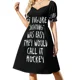 thumbnail image 2 of Vestido de manga corta con estampado musical y laca para el pelo Ultra Clutch Vestidos de verano para mujer Vestidos de fiesta elegantes para mujer 2025 Vestido, 2 of 7