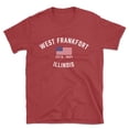 thumbnail image 1 of West Frankfort Illinois Patriot Men's Cotton T-Shirt, 1 of 1