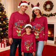 thumbnail image 2 of SUXIAN Matching Christmas Sweatshirt Family Print Long Sleeve Crew Neck Soft Moms and Kids Comfortable Casual Wear Celebrations Womens Sweatshirts, 2 of 7